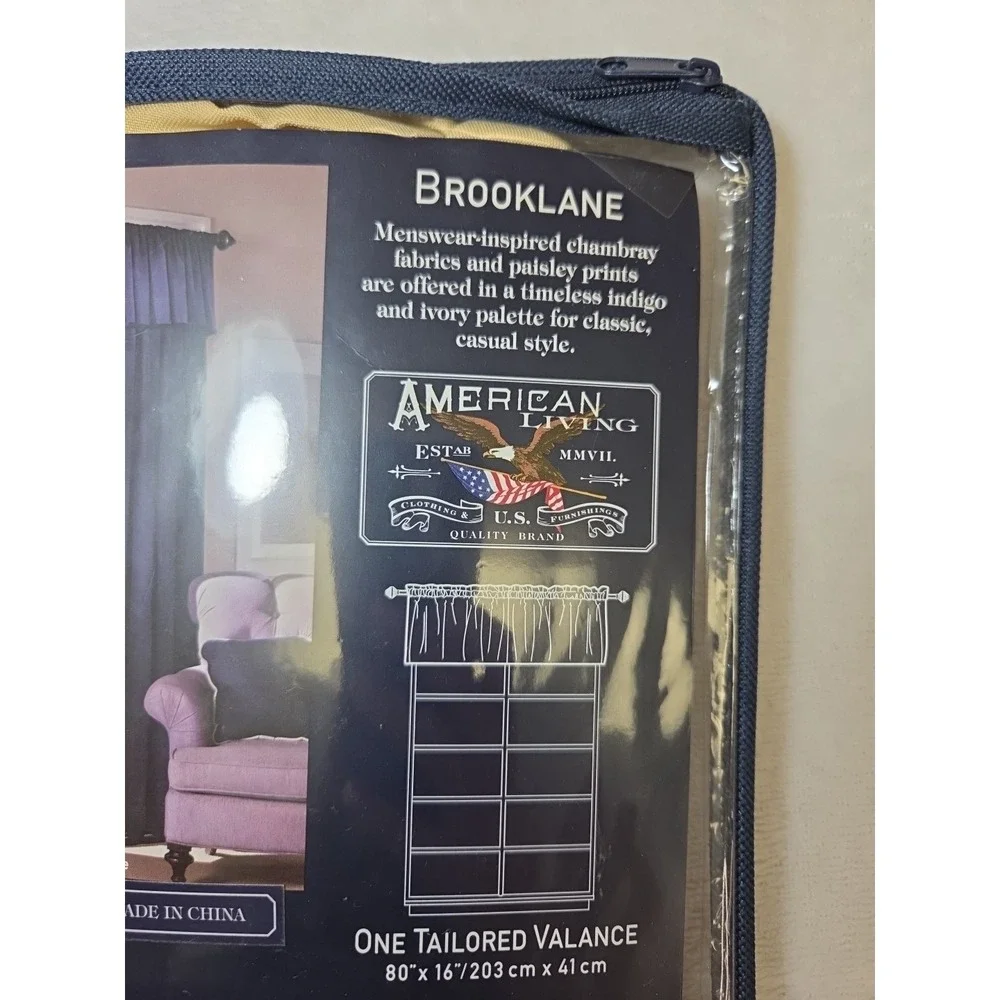 American Living Home Tailored Window Valance 80